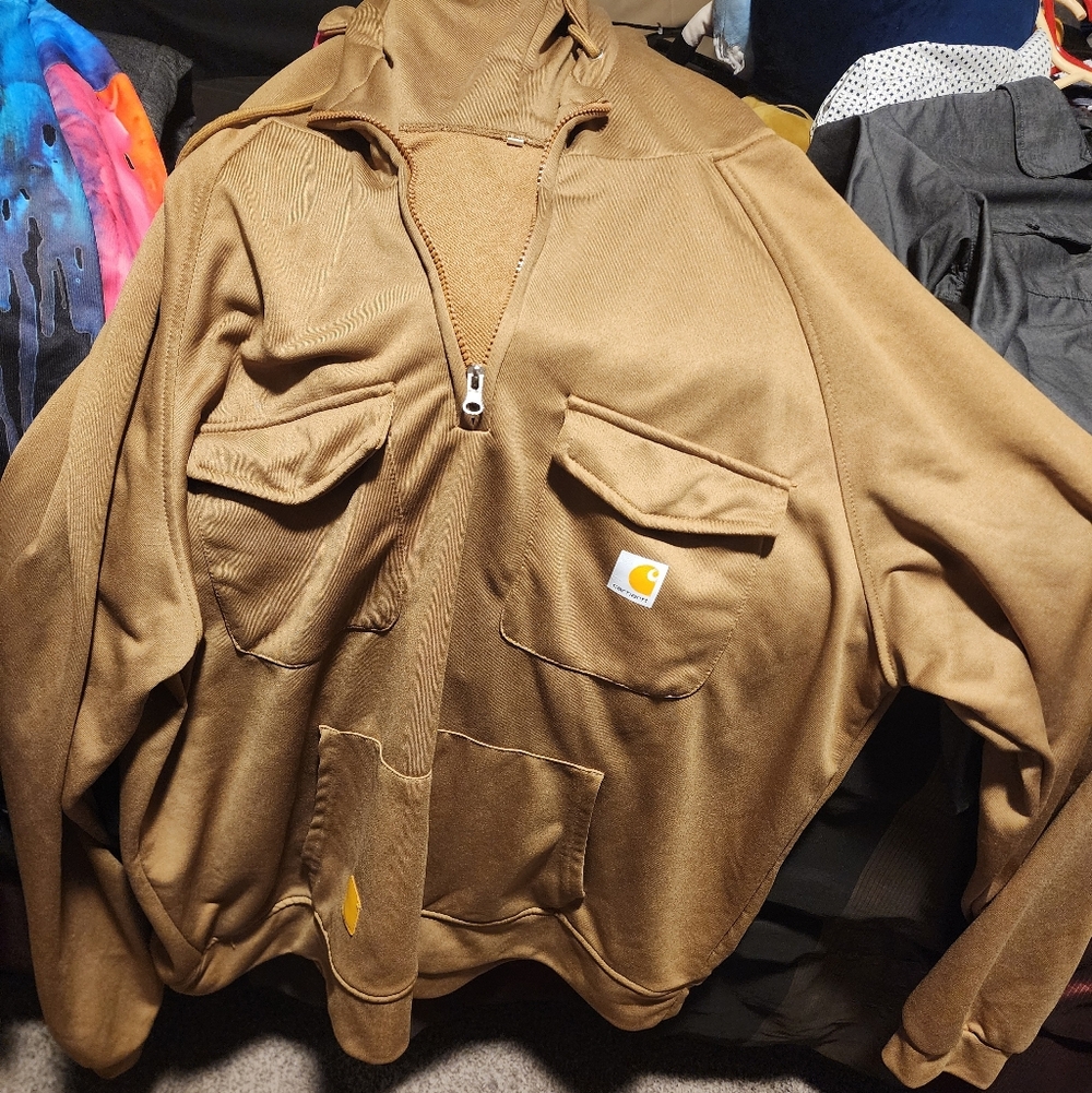 Carhartt Tan Zip-Up Jacket